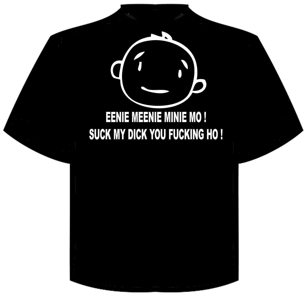 T-Shirt "eenie meenie minie mo" - Klik op de afbeelding om het venster te sluiten